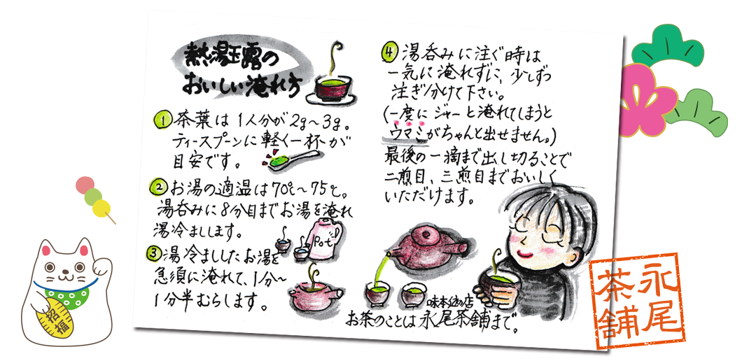 美味しいお茶の煎れ方